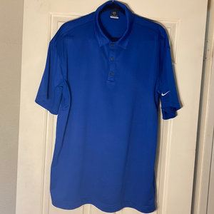 Nike Golf Dri-Fit Polo Royal Blue XLarge Mens‎